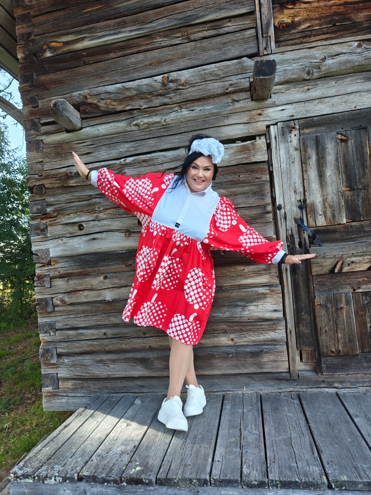 She He Dress Punainen Optinen omena