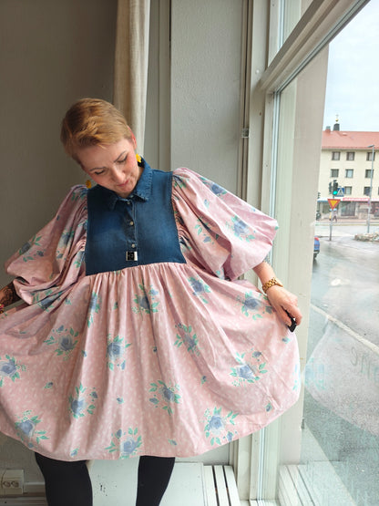 She He Dress Farkku ruusu