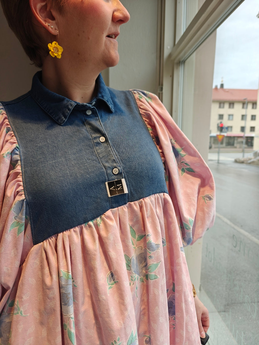 She He Dress Farkku ruusu