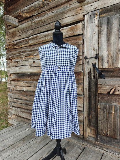 Hihaton Mekko Retroo Sinistä Kukkaa