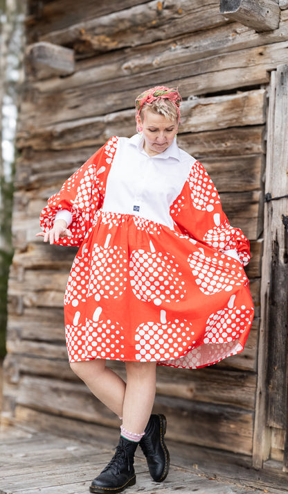 She He Dress Punainen Optinen omena