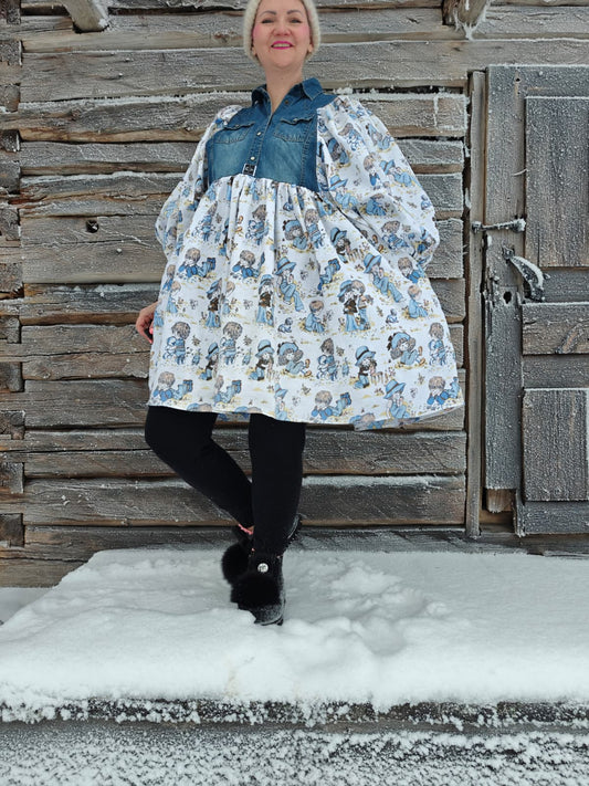 She He Dress Kerranki farkkua