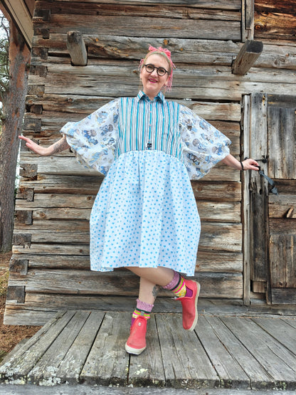 She He Dress Sininen Sydän