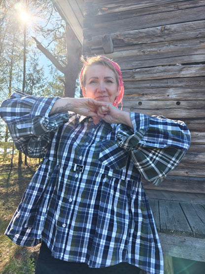 Twin Shirt vihreä sininen ruutu