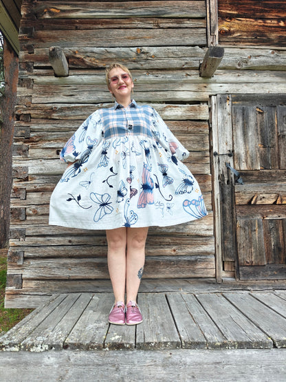 She He Dress perhosten lento