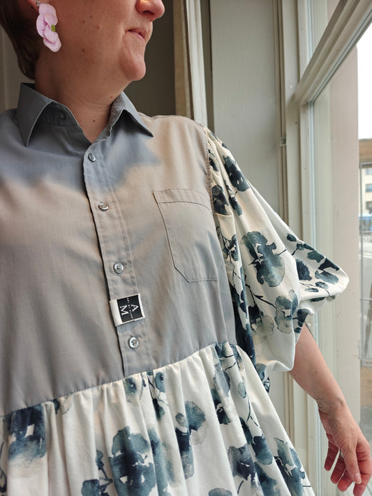 She He Dress Rauhallinen harmaa
